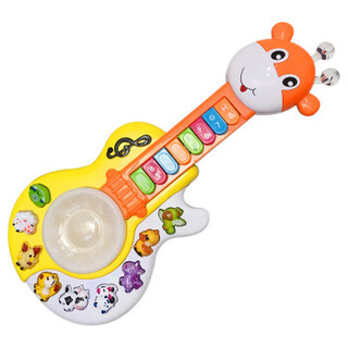 爸爸妈妈（babamama）吉他琴 儿童玩具 婴儿仿真动物声音电子琴 1-3岁婴儿音乐玩具 CY-60115A