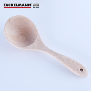 德国法克曼Fackelmann无漆榉木汤勺调羹小汤勺火锅勺5704781