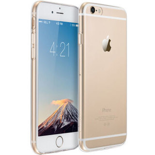伟吉(WEIJI)iPhone 6/6s Plus手机壳 苹果6/6S Plus 手机壳/手机套 硅胶透明全包防摔软壳男女款