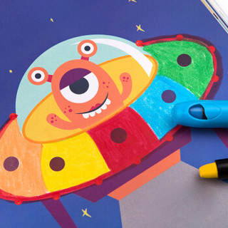 美乐（JoanMiro）连点画涂鸦画本四合一套装儿童涂色本