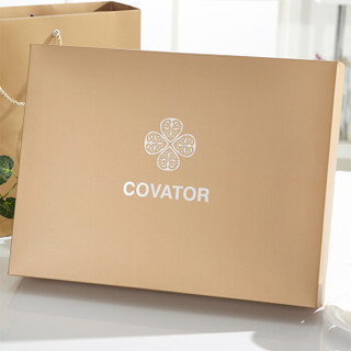 隽优（Covator）毛巾礼盒 100%埃及长绒棉素色纯棉毛巾浴巾套装礼盒 1浴1面1方礼盒（含手提袋） 绯红色