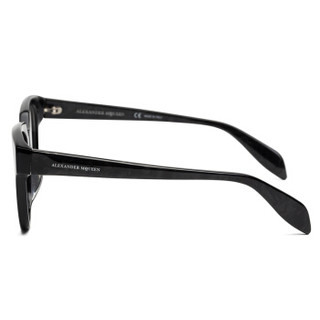 亚历山大·麦昆Alexander McQueen eyewear男女光学镜架 亚洲版经典方形框近视框 AM0043OA-005 灰色镜框 52mm
