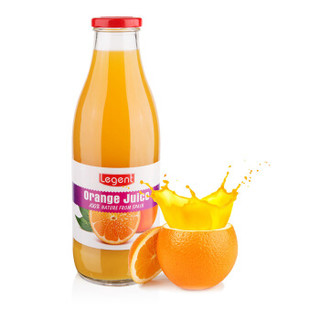 西班牙进口 良珍（Legent）橙汁 大瓶整箱装饮料100%纯果汁饮品1L*6整箱装