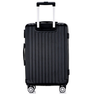 梵地亚（Vantiiear）拉杆箱万向轮耐磨抗摔行李箱24英寸男女大容量轻盈旅行箱 黑色升级版