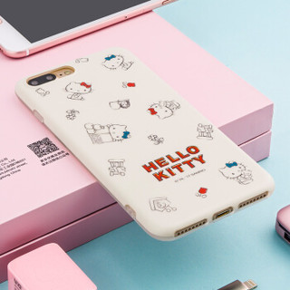 Hello Kitty 苹果7/8 Plus手机壳 iPhone7/8 Plus卡通保护套 全包硅胶防摔软壳 5.5英寸 简约凯蒂猫