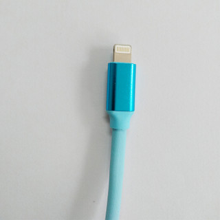雷麦 多功能一拖三 三合一快充手机充电线1.2米Type-c/安卓/苹果iPhone8/7/6s/华为/小米/OPPO 天蓝色