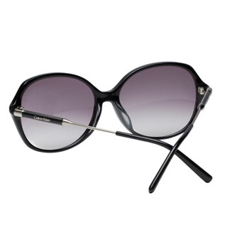 卡文克莱（Calvin Klein）太阳镜 女款全框板材黑色镜框灰色渐变镜片墨镜 CK4342SA 001 57mm