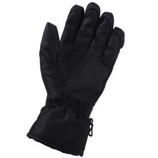 红色营地 滑雪手套防水户外手套男女冬季登山骑行手套全指运动手套 G100 黑色 XL