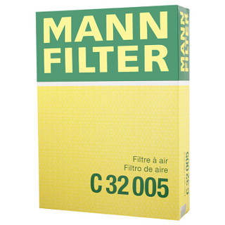 曼牌滤清器 曼牌（MANNFILTER）空气滤清器空气滤芯空滤C32005/C32005M普拉多2.7L/兰德酷路泽