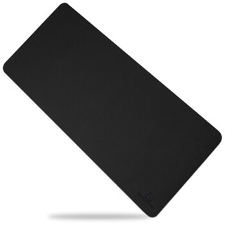 EXCO 宜适酷 防水皮质鼠标垫超大号办公桌垫  大号双面游戏垫 典雅黑 BAS1801-01