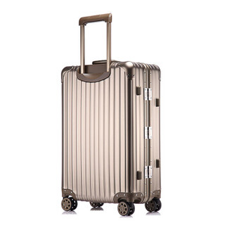BOSTANTEN 波斯丹顿 铝镁合金拉杆箱 万向轮全铝箱商务行李箱20英寸男女旅行箱 B9181120 钛金经典款