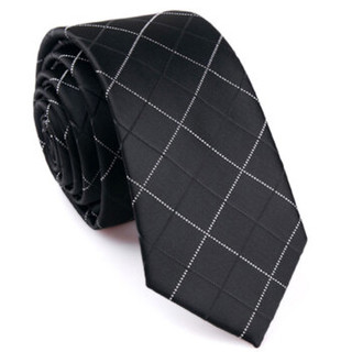 GLO-STORY 领带 男士商务正装韩版潮流百搭领带礼盒装MLD824056 黑色格子