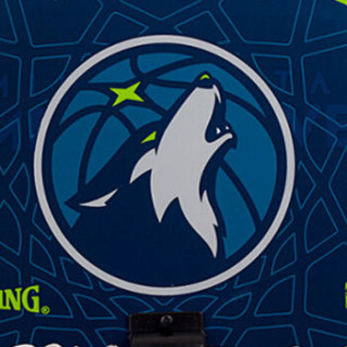 商品斯伯丁spalding 森林狼队徽小篮板儿童娱乐77-667y 送mini小球