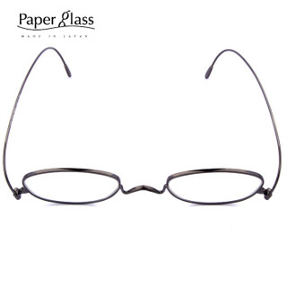 Paperglass纸镜老花镜男女超薄高清树脂老光眼镜高端日本原装进口 圆框O黑色150度