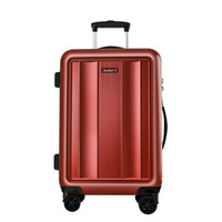安特丽（antler）万向轮旅行箱包商务行李箱男女拉杆箱24英寸密码箱托运箱子PC A845红色