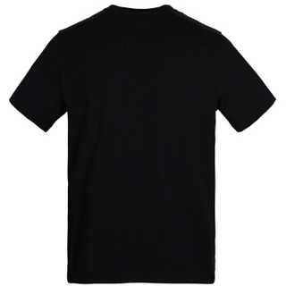 PRADA 普拉达 男士黑色圆领短袖T恤 SJM979 710 F0002 L码