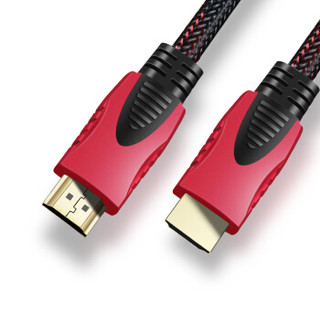 雷麦（LEIMAI）HDMI线 数字高清线 3D视频线 笔记本电脑电视投影仪 1.5米 黑红网