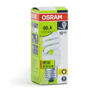 OSRAM 欧司朗 O.01.06.11 全螺旋节能灯 E27大口 暖白色 11W 八支