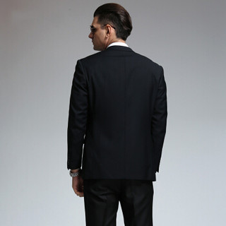 安其罗扬（ANGELOYANG）男士西服套装 男款韩版商务休闲职业装修身西装套装 658 藏蓝色 L/175B