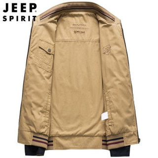 吉普（JEEP）夹克 2018夹克男外套 男士休闲外套 休闲男上衣 ZGQ037 黑色 3XL