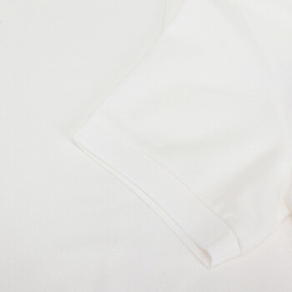 BURBERRY 博柏利  男款白色LOGO图案棉质短袖POLO衫 80012181