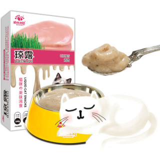 拍拖宝贝琼露猫流质零食宠物成幼猫湿粮罐头鸡肉猫条10g*16