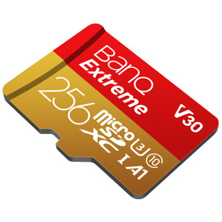 喜宾（banq） 256GB TF（MicroSD）存储卡 U3 C10 A1 4K V30 高速专业版 读速100MB/s 行车记录仪监控卡