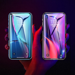 邦克仕(Benks)苹果XS Max全屏钢化膜 iPhoneXS Max全覆盖曲面手机保护贴膜 高清耐刮玻璃膜 一体成型金刚膜