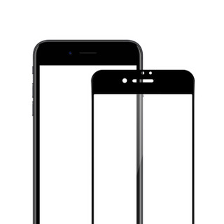品胜（PISEN）苹果7/8防窥钢化膜 6D全屏覆盖iphone7/8耐刮防偷看手机玻璃贴膜单片 黑色