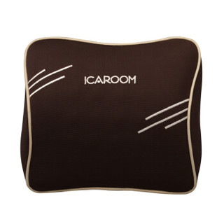 爱车屋（ICAROOM）汽车头枕太空记忆棉颈枕汽车靠枕咖色I16-876A-506