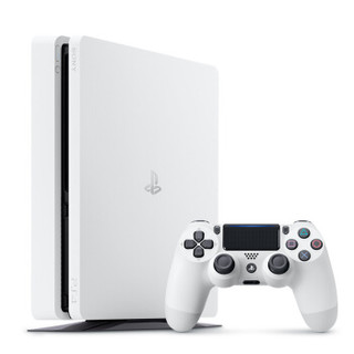 索尼（SONY） PS4国行游戏机 电脑娱乐游戏主机  500G（白色） + 图马思特T300RS 力反馈方向盘 赛车游戏套装