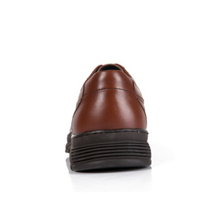 CAMEL 骆驼 男士皮鞋商务日常休闲防滑系带厚底 W832005690 香槟色 39/245码