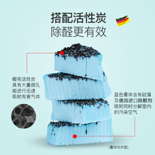 绿之源 德国进口Air Fresh除甲醛魔盒2盒装 光触媒固化活性炭除甲醛清除剂室内装修新车除臭味竹炭包碳包