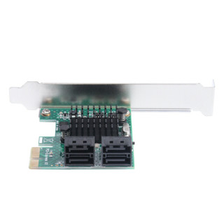 魔羯 MOGE MC2684 台式机SATA3.0扩展卡4口6G PCI-E转SATA3.0转接卡 SSD固态转接卡扩展卡