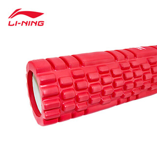李宁 LI-NING 专业健身空心泡沫轴 瑜伽柱肌肉放松滚轴男女 瑜伽狼牙棒按摩轴健身棒 红色