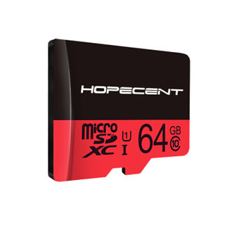 希讯(HOPECENT)  64GB  TF (MicroSD) 存储卡 U1 C10  高速版 运行流畅  行车记录仪/手机/摄像/监控内存卡