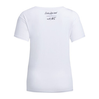 GIORGIO ARMANI 乔治·阿玛尼 奢侈品春夏街头艺术系列女士印花T恤 6ZYTDS-YJX5Z WHITE-1100 M