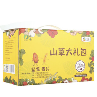 山萃 中粮 坚果炒货 每日坚果 水果麦片 混合大礼包 595g/盒