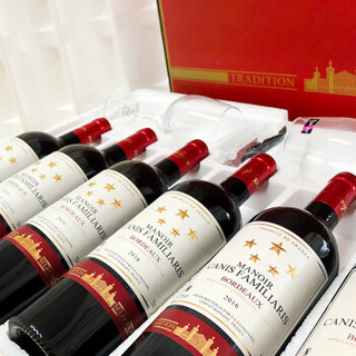 布多格法国原瓶原装进口红酒 法国波尔多AOC级古堡干红葡萄酒礼盒750ml整箱6支装