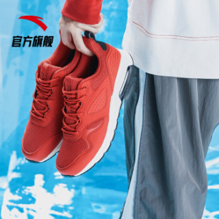 ANTA 安踏 男鞋2019新款男子半掌气垫缓震休闲鞋运动训练鞋 11917775-4 大学红/象牙白/黑 6.5(男39)