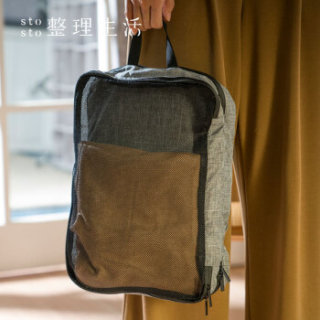 整理生活 行李箱收纳袋 整理袋衣物收纳包旅行袋分装双层网袋