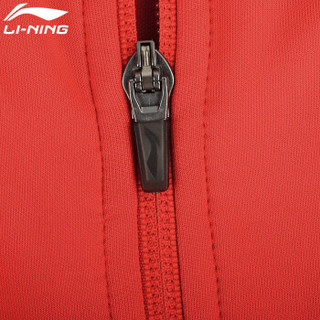 LI-NING 李宁 套装瑜伽健身运动户外跑步训练休闲开衫外套上衣 AWDN912-3 M码 女款 样品红