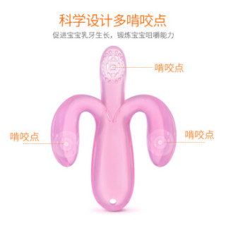 可瑞儿(MyCarol)小海龟宝宝安抚牙胶婴儿硅胶磨牙棒 清澈紫MC606