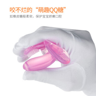 可瑞儿(MyCarol)小海龟宝宝安抚牙胶婴儿硅胶磨牙棒 清澈紫MC606