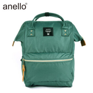 anello 阿耐洛 日本潮男女离家出走小号手提双肩背包B0197B深绿色