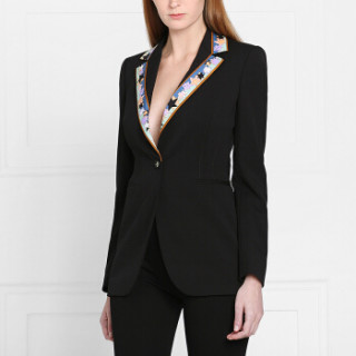 EMILIO PUCCI 女士花纹领西装外套 黑色 意大利码
