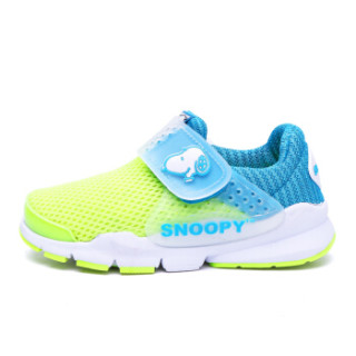 史努比(SNOOPY)童鞋男童运动鞋 春季新品儿童运动鞋透气男童鞋中小童鞋 S9112818果绿31