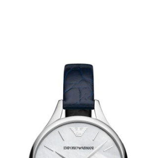 阿玛尼(Emporio Armani) 女士手表 皮带大表盘简约时尚新款石英腕表 AR11090