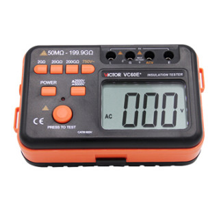 胜利仪器(VICTOR)VC60E+ 绝缘电阻测试仪 兆欧表
