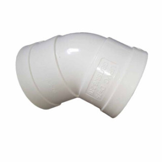 语塑 PVC排水管材管件 PS0704 45度弯头 DN160 工地工程款 5个装 CCJC